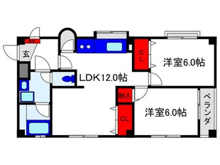 コスモハイツの物件間取画像